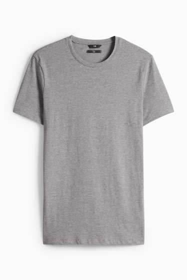 Herren - T-Shirt - Slim Fit - Flex - grau