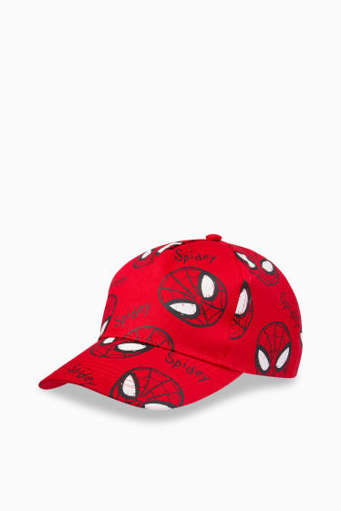 Kinderen: jongens - Spider-Man - baseballpet - rood