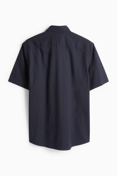 Home - Camisa - regular fit - button-down - blau fosc