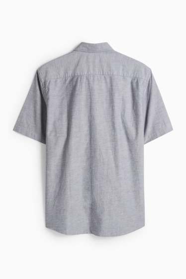 Home - Camisa - regular fit - button-down - gris