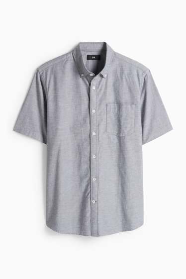 Home - Camisa - regular fit - button-down - gris
