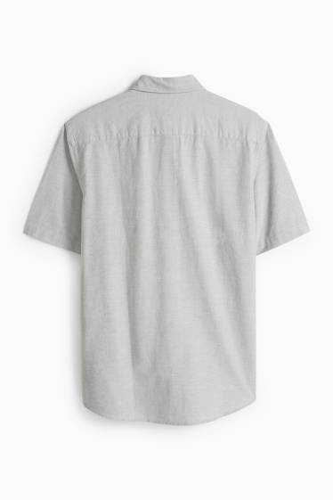 Home - Camisa - regular fit - button-down - verd