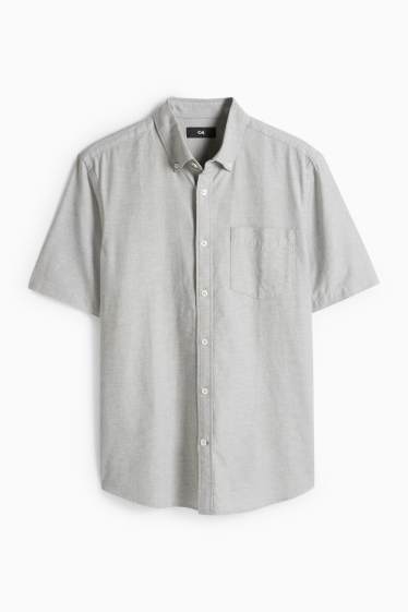Home - Camisa - regular fit - button-down - verd