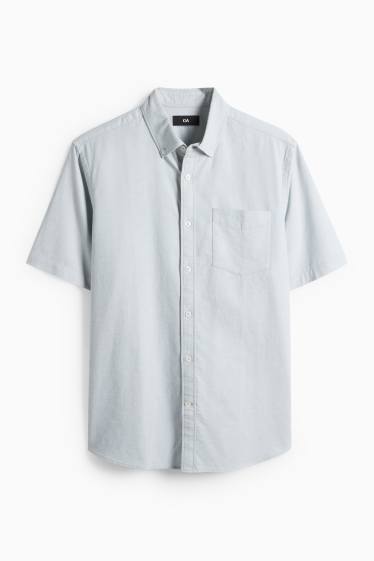 Home - Camisa - regular fit - button-down - verd menta