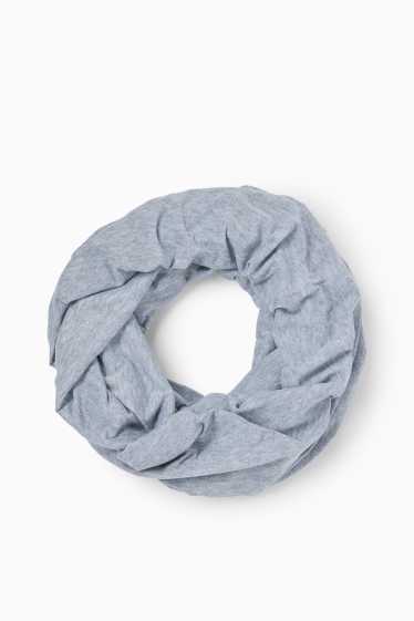 Dames - Pareo - licht grijs-mix