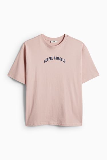 Dona - Samarreta de màniga curta - oversized - rosa