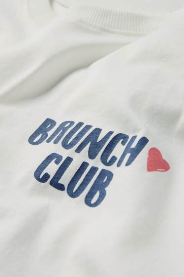 Damen - T-Shirt - Oversized - weiß