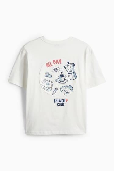 Damen - T-Shirt - Oversized - weiß