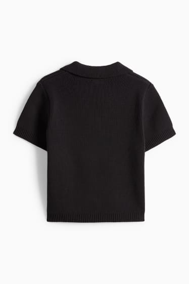 Damen - Strickjacke - schwarz