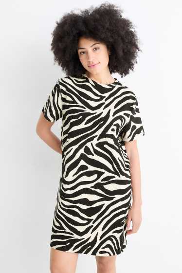 Dona - Vestit - negre/beix