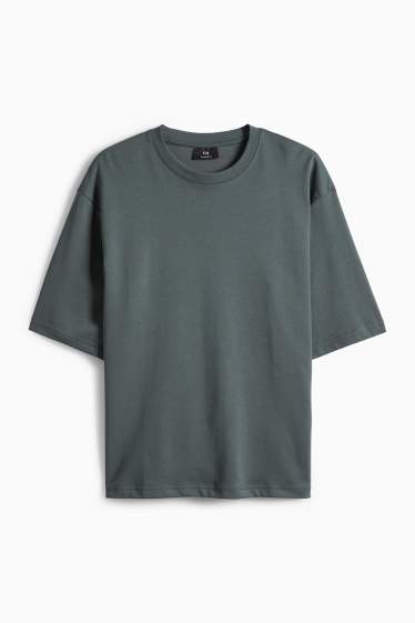 Bărbați - Tricou - relaxed fit - verde închis