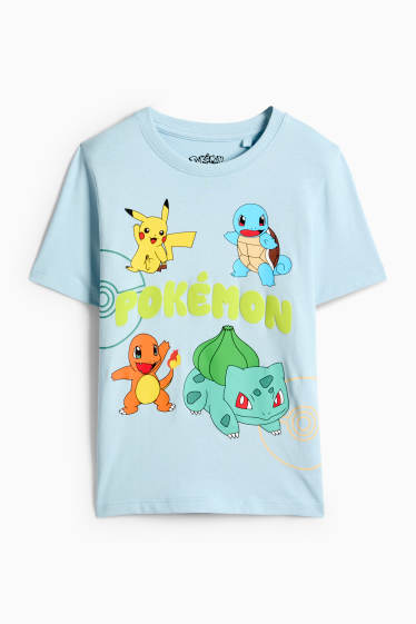 Děti - chlapci - Tričko s krátkým rukávem - světle modrá