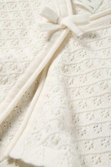 Baby Mädchen - Baby-Strickjacke - cremeweiß