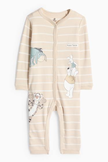 Neonati - Winnie the Pooh - pigiama per neonati - a righe - beige