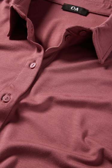 Damen - Hemdbluse - bordeaux