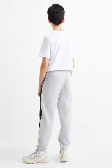 Kinderen: jongens - Joggingbroek - licht grijs-mix