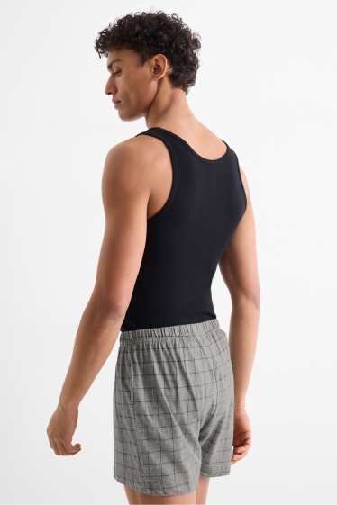 Hommes - Lot de 2 - caleçons - jersey - gris