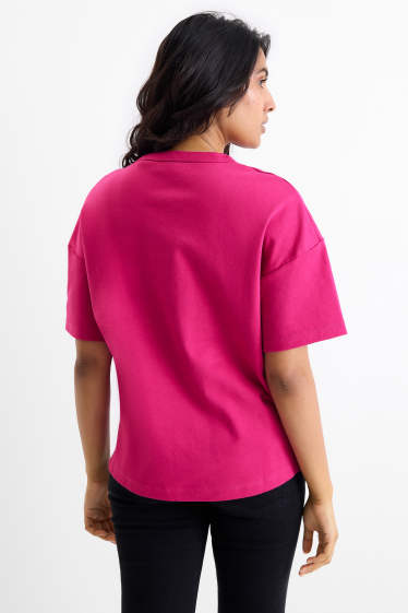 Women - T-shirt - oversized - Mickey Mouse - pink