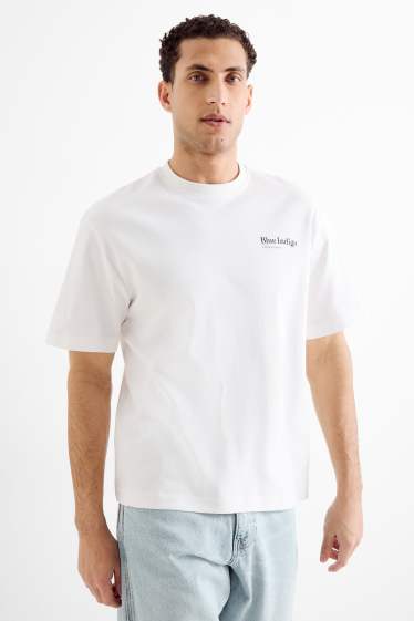 Bărbați - Tricou - supradimensionat - alb