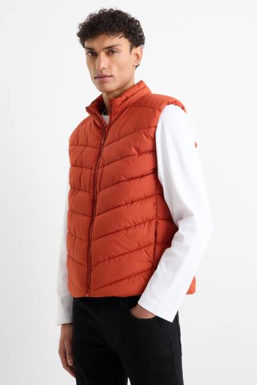 Uomo - Gilet trapuntato - arancione