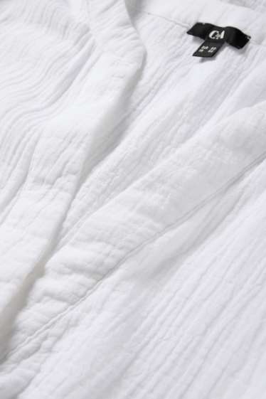 Dona - Brusa de mussolina - blanc