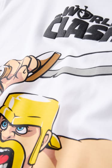 Kinder Jungen - Clash of Clans - Kurzarmshirt - weiss
