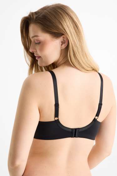 Donna - Reggiseno per allattamento senza ferretti - imbottito - nero