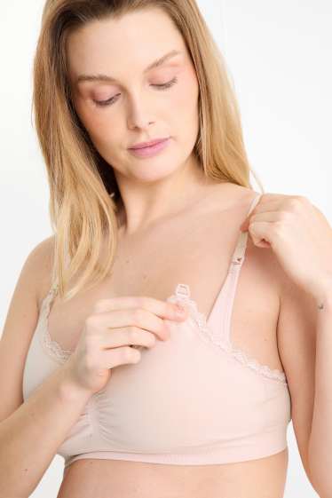 Donna - Confezione da 2 - reggiseno per allattamento - rosa