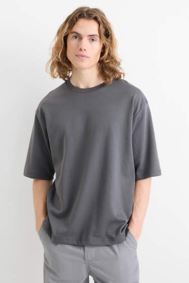 Herren - T-Shirt - Relaxed Fit - dunkelgrau