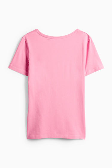 Damen - T-Shirt - Slim Fit - pink