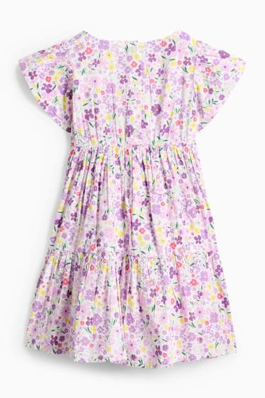 Copii - Fete - Floare - rochie - structurată - multicolor