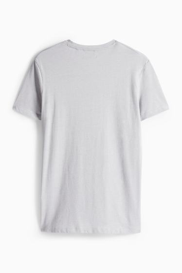 Herren - T-Shirt - Slim Fit - Flex - grau