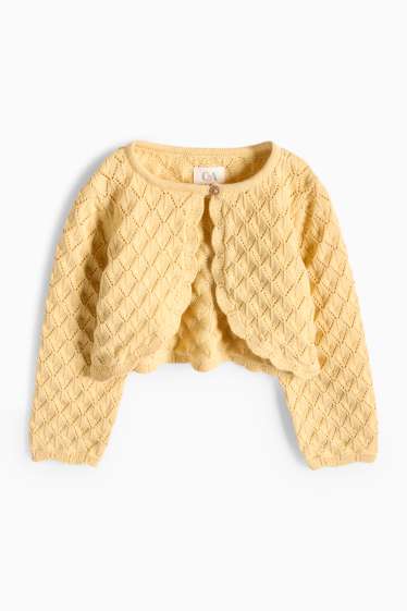 Nadó nena - Floretes - conjunt per a nadó - 2 peces - festiu - blanc/groc