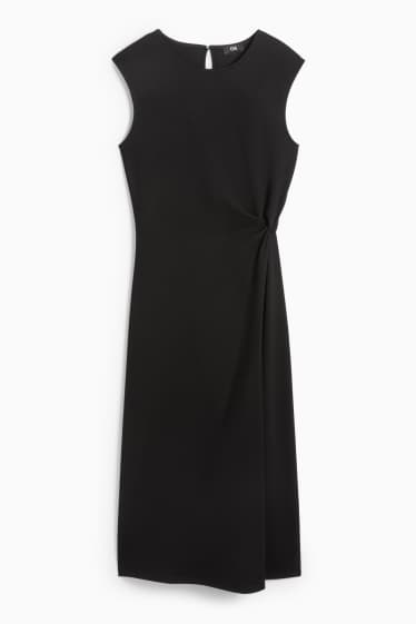 Dames - Fit & flare-jurk - zwart