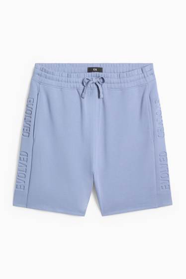 Hommes - Short en molleton - bleu clair