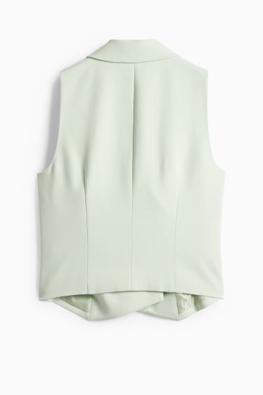 Women - Business waistcoat - fitted - mint green