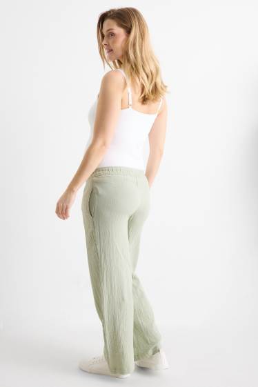 Donna - Pantaloni premaman - relaxed fit - verde chiaro