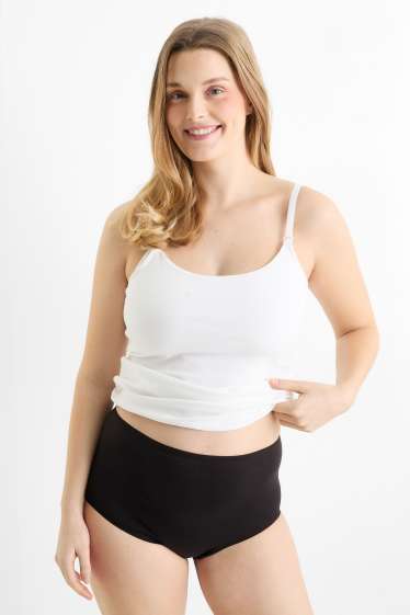 Femmes - Lot de 3 - culottes de grossesse - noir