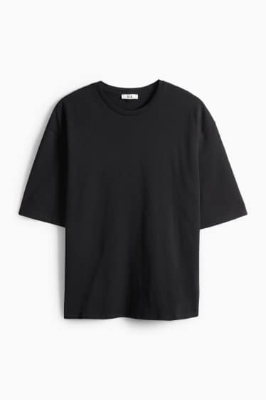 Femei - Tricou - supradimensionat - negru