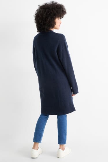 Women - Long cardigan - dark blue