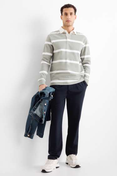 Heren - Chino - tapered fit - donkerblauw