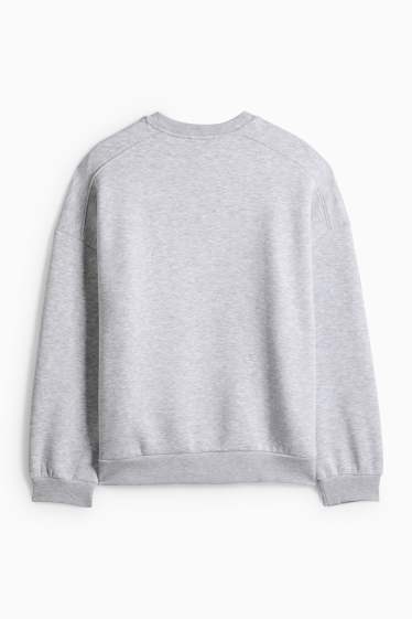 Damen - Oversized-Sweatshirt - hellgrau