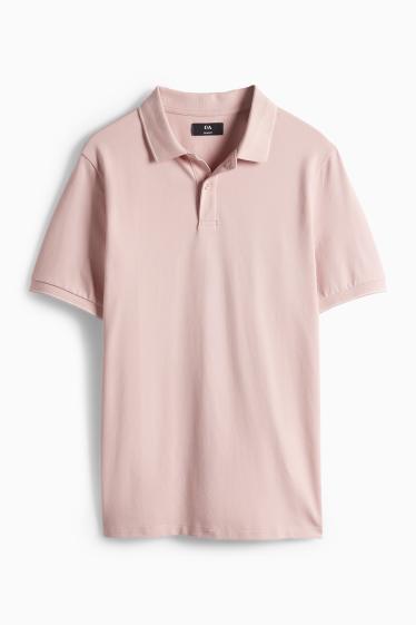 Hommes - Polo - slim fit - rose