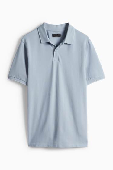 Home - Polo - slim fit - blau clar