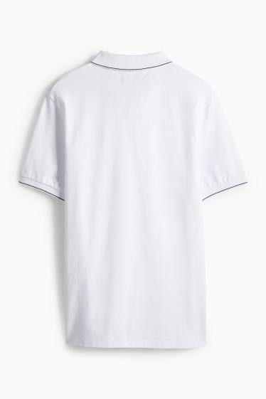Hommes - Polo - slim fit - blanc