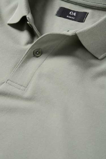 Home - Polo - slim fit - verd clar