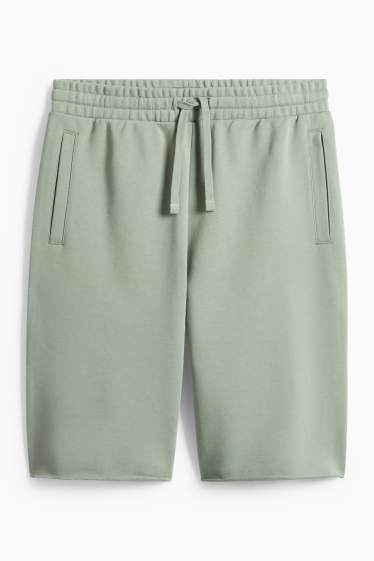 Home - Pantalons curts de xandall - verd clar