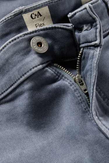 Pánské - Džínové šortky - Flex jog denim - LYCRA® - tmavošedá