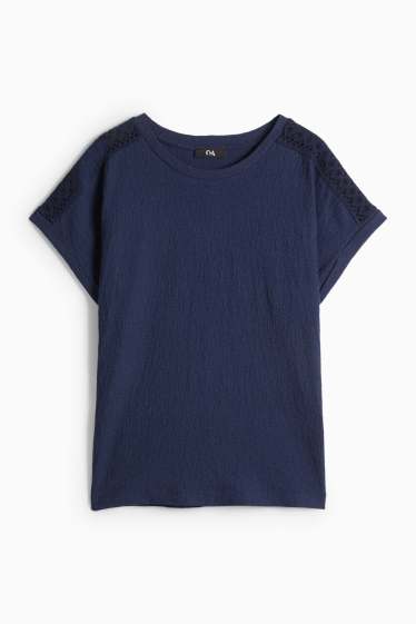 Donna - T-shirt - regular fit - blu scuro