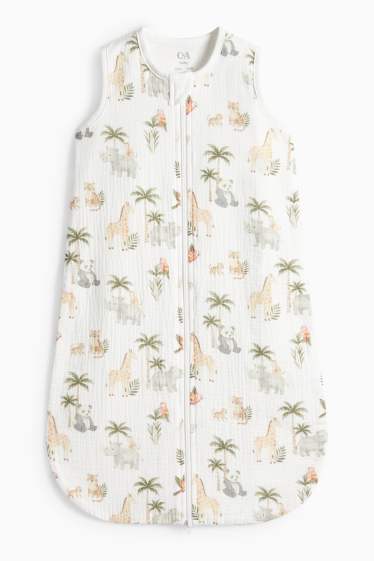 Neonate - Animali selvatici - sacco nanna neonati - 6-18 mesi - bianco